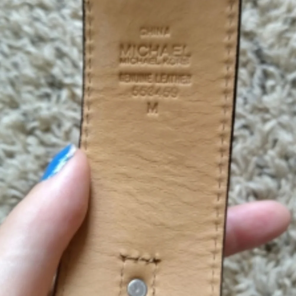 MICHAEL Michael Kors B Low The Belt Double Latch Belt Brown Medium 36